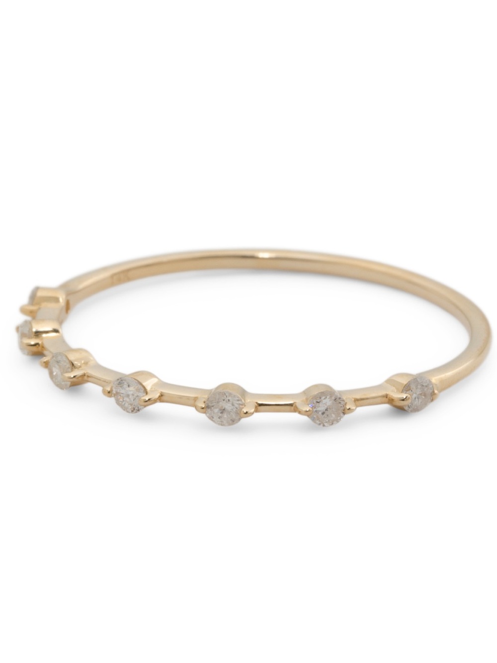 WHITE LOTUS 14kt Gold Diamond Band Ring